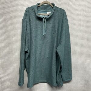 WEIRD FISH Cruiser 1/4 Zip Macaroni‎ Sweatshirt Mineral Blue Men's 4XL Coastal